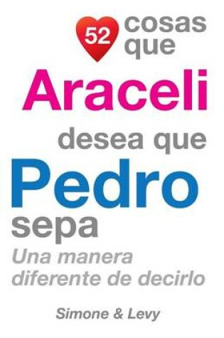Cover of 52 Cosas Que Araceli Desea Que Pedro Sepa