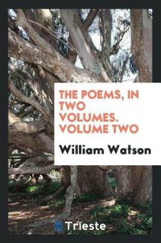 Cover of The Poems, in Two Volumes. Volume Two