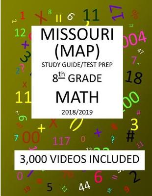 Book cover for 8th Grade MISSOURI MAP, 2019 MATH, Test Prep