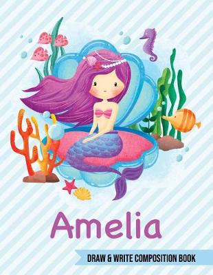 Book cover for Amelia Draw and Write Composition Book