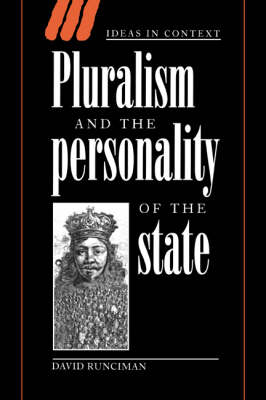 Cover of Pluralism and the Personality of the State