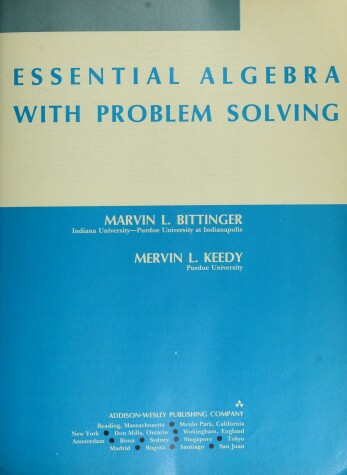 Book cover for Essential Algebra with Problem Solving