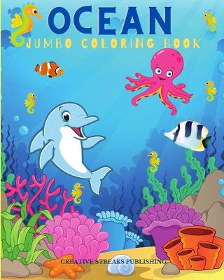 Book cover for Ocean Jumbo Coloring Book