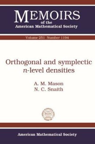 Cover of Orthogonal and Symplectic $n$-level Densities