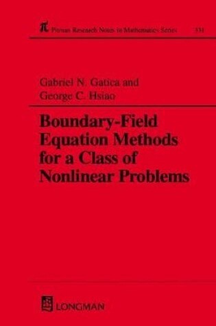 Cover of Boundary-field Equation Methods For a Class of Nonlinear Problems