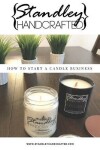 Book cover for How to start a candle business
