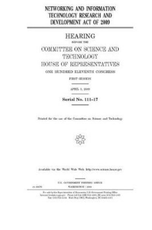 Cover of Networking and Information Technology Research and Development Act of 2009