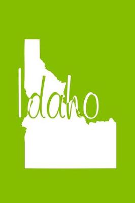 Book cover for Idaho - Lime Green Lined Notebook with Margins