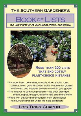 Book cover for Southern Gardener's Book of Lists