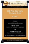 Book cover for 999 Pick 3 Lottery Players Club Volume 1