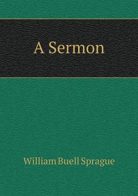 Book cover for A Sermon