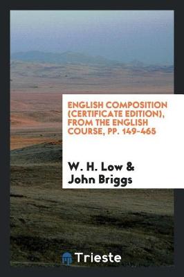 Book cover for English Composition (Certificate Edition), from the English Course, Pp. 149-465
