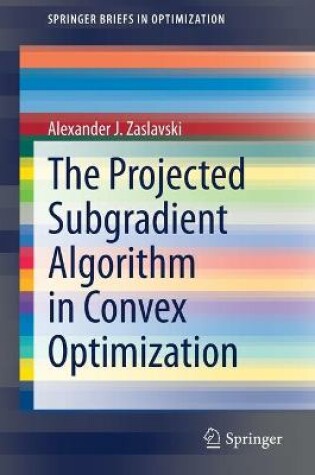 Cover of The Projected Subgradient Algorithm in Convex Optimization
