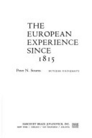 Cover of European Experience Since 1815