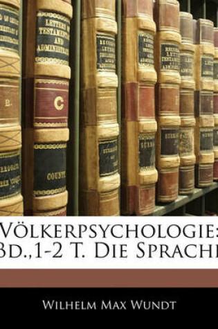Cover of Volkerpsychologie