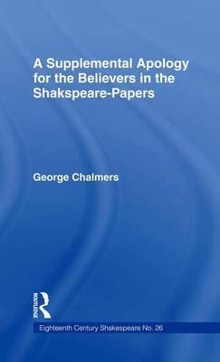 Book cover for Supplemental Apology for Believers in Shakespeare Papers: Volume 26