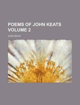 Book cover for Poems of John Keats Volume 2