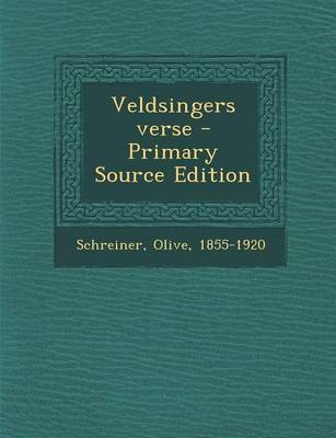 Book cover for Veldsingers Verse - Primary Source Edition