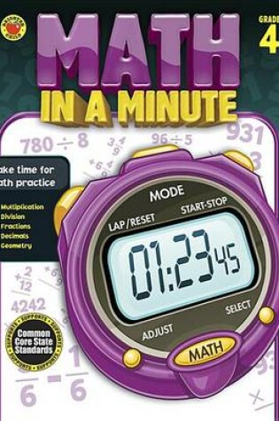 Cover of Math in a Minute, Grade 4
