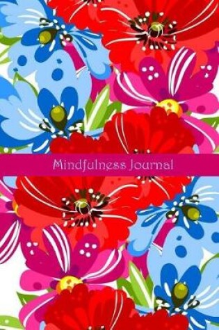 Cover of Mindfulness Journal in Red Floral Poppy Design