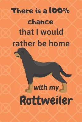 Book cover for There is a 100% chance that I would rather be home with my Rottweiler