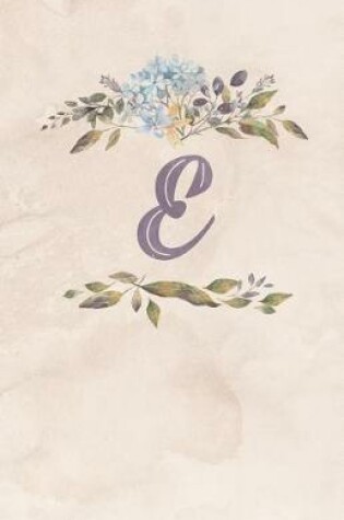 Cover of Vintage Floral Monogram Journal - E