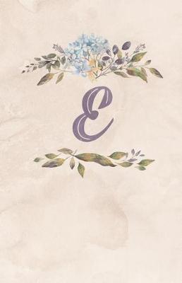 Book cover for Vintage Floral Monogram Journal - E