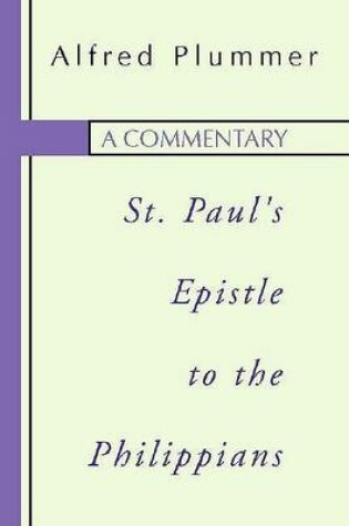 Cover of A Commentary on St. Paul's Epistle to the Philippians