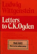 Book cover for Letters to C.K.Ogden