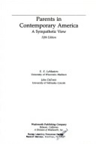 Cover of Parents in Contemporary America