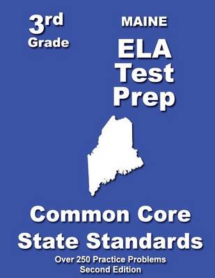 Book cover for Maine 3rd Grade ELA Test Prep