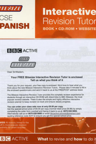 Cover of GCSE Spanish BIRT Gratis Book & Letter