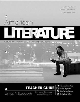 Book cover for American Literature-Teacher: Cultural Influences of Early to Contemporary Voices