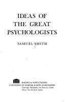 Book cover for Ideas of the Great Psychologists