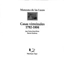 Cover of Casas Virreinales 1782-1804