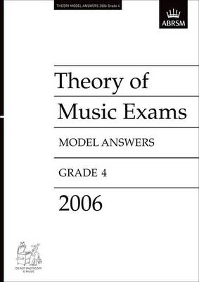 Book cover for ABRSM Theory Of Music Examinations Model Answers 4