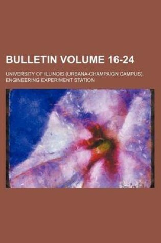 Cover of Bulletin Volume 16-24