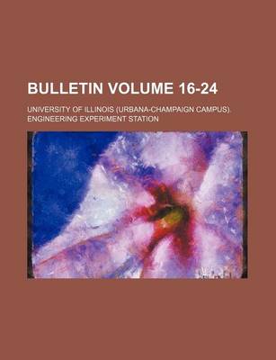 Book cover for Bulletin Volume 16-24