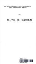 Cover of Les Traites de Commerce