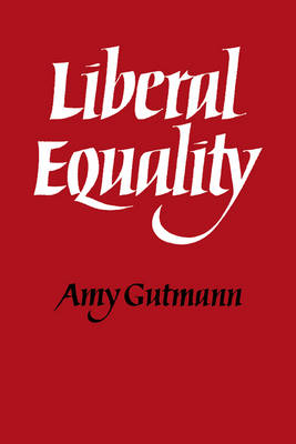 Book cover for Liberal Equality