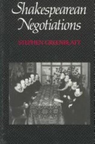 Cover of Shakespearean Negotiations