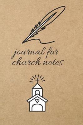 Book cover for Journal for Church Notes