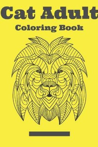 Cover of Cat Adult Coloring Book