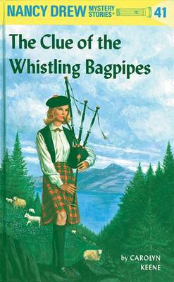 Book cover for The Clue of the Whistling Bagpipes