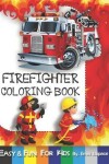 Book cover for Firefighter Coloring Book