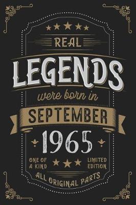 Book cover for Real Legends were born in September 1965