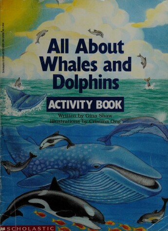 Book cover for All about Whales and Dolphins Activity Book