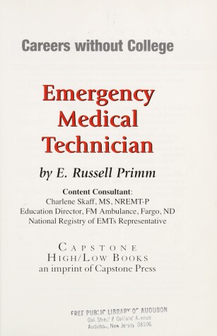 Book cover for Emergency Medical Technician