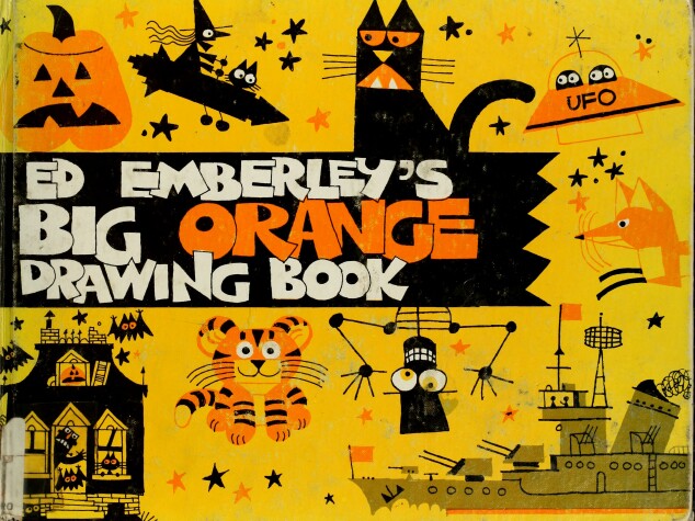 Book cover for Ed Emberley's Big Orange Drawing Book