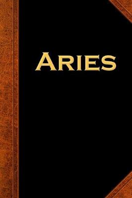 Book cover for 2020 Daily Planner Aries Zodiac Horoscope Vintage 388 Pages